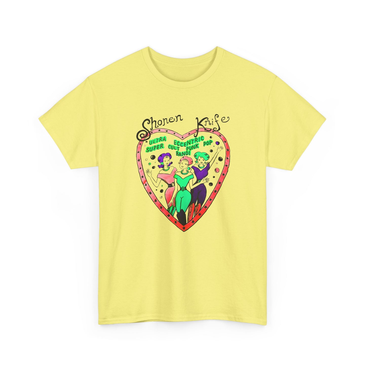 1990s vintage shonen knife reproduction edit tshirt
