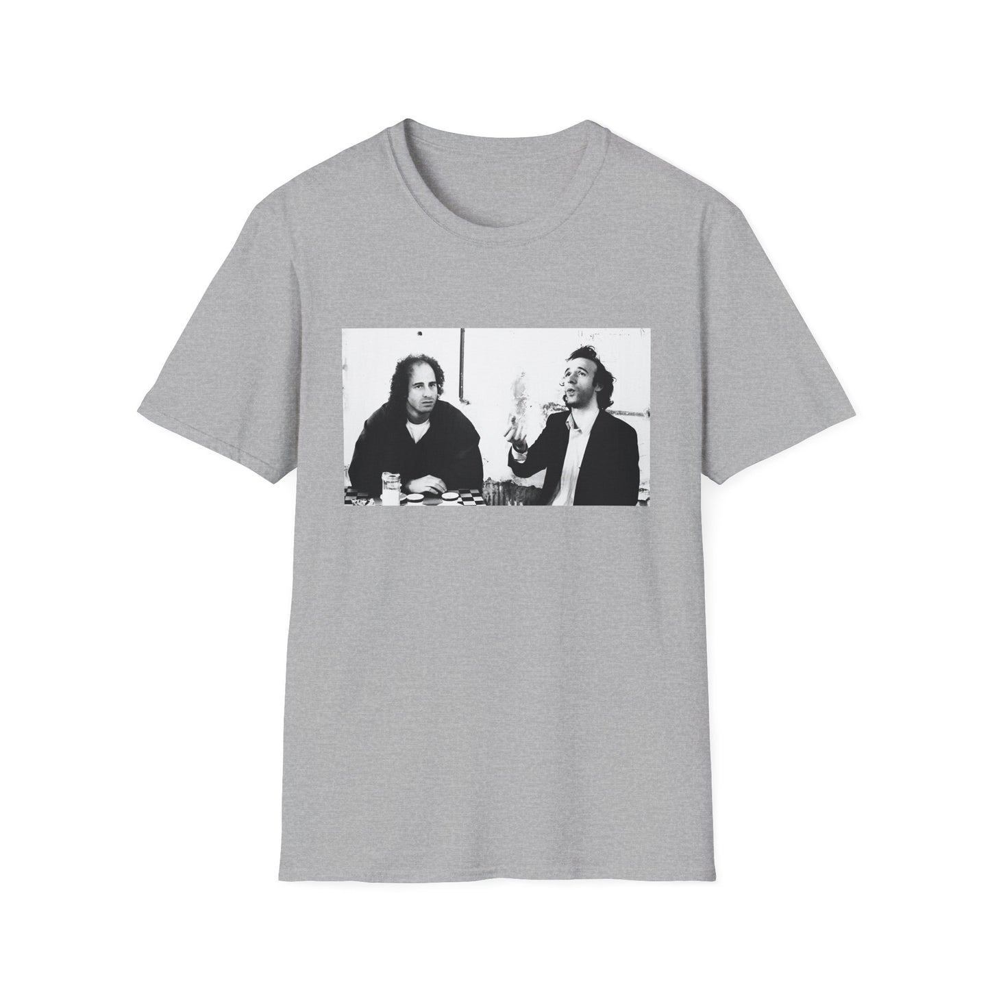 steven wright and roberto benigni from coffee and cigarettes tshirt