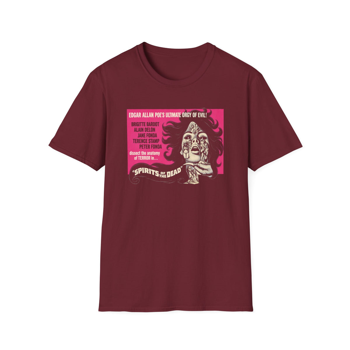 spirits of the dead 1968 horror trilogy movie poster tshirt