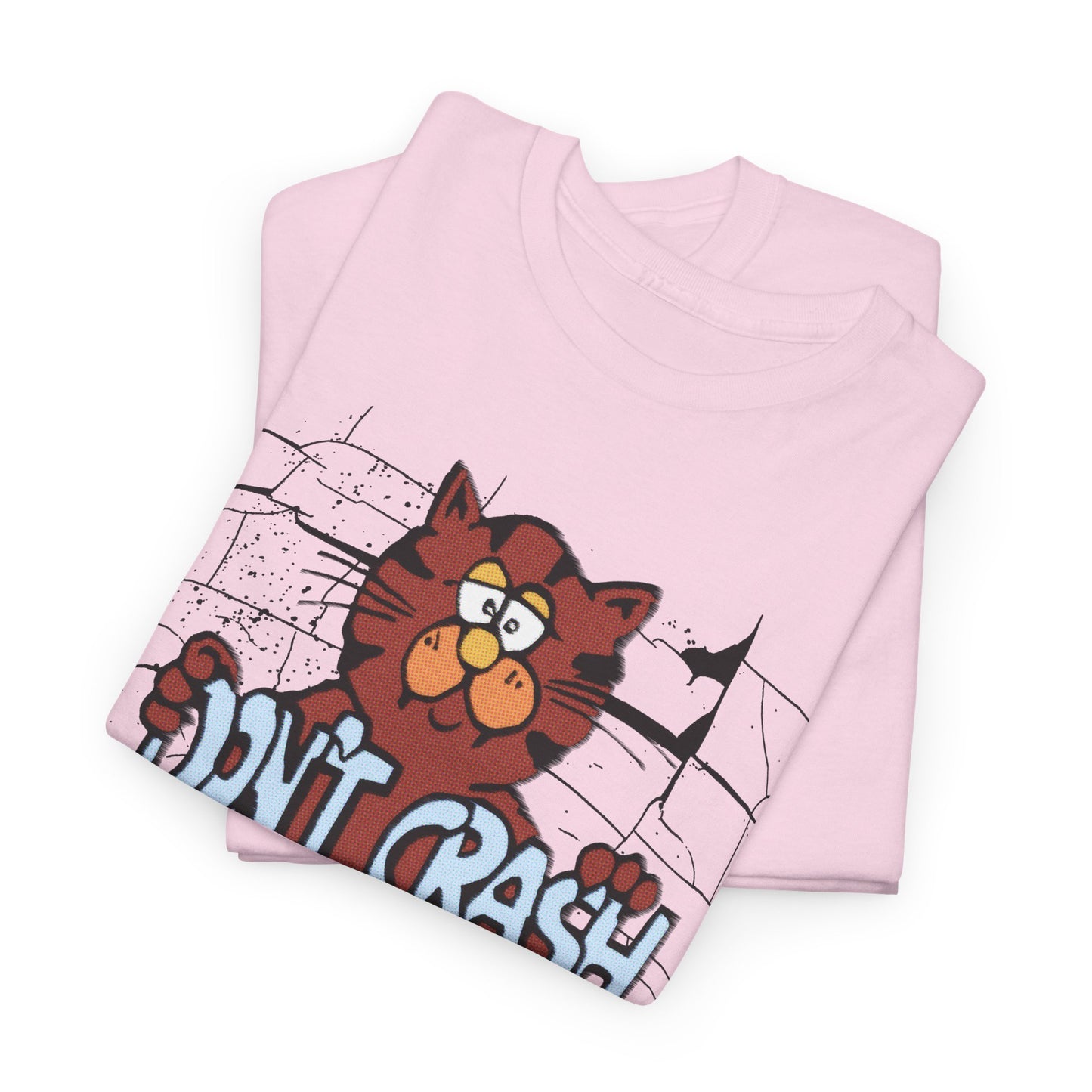 vintage graphic don't crash on crack cat custom edit tshirt