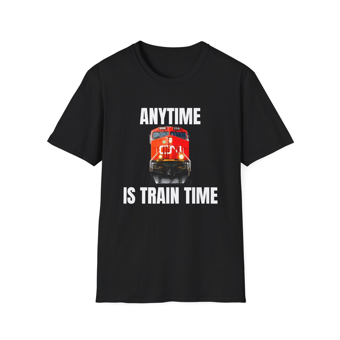 cn rail anytime is train time tshirt