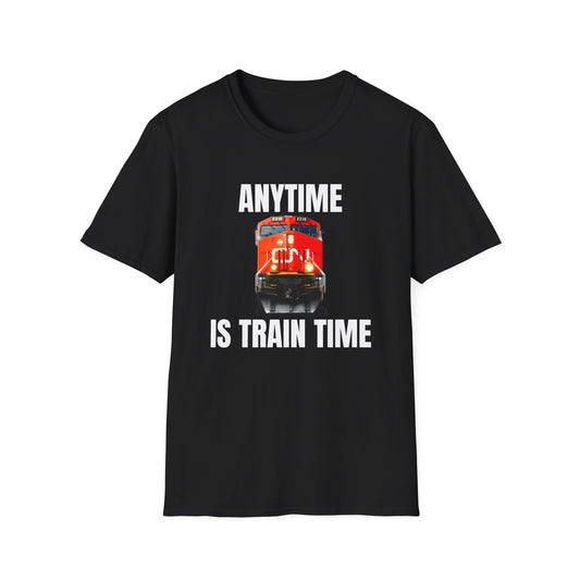 cn rail anytime is train time tshirt