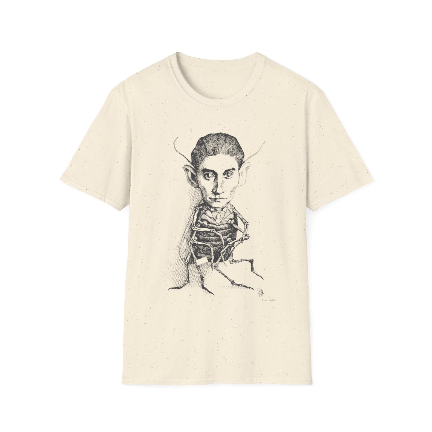 1970s drawing of franz kafka by rogelio naranjo tshirt