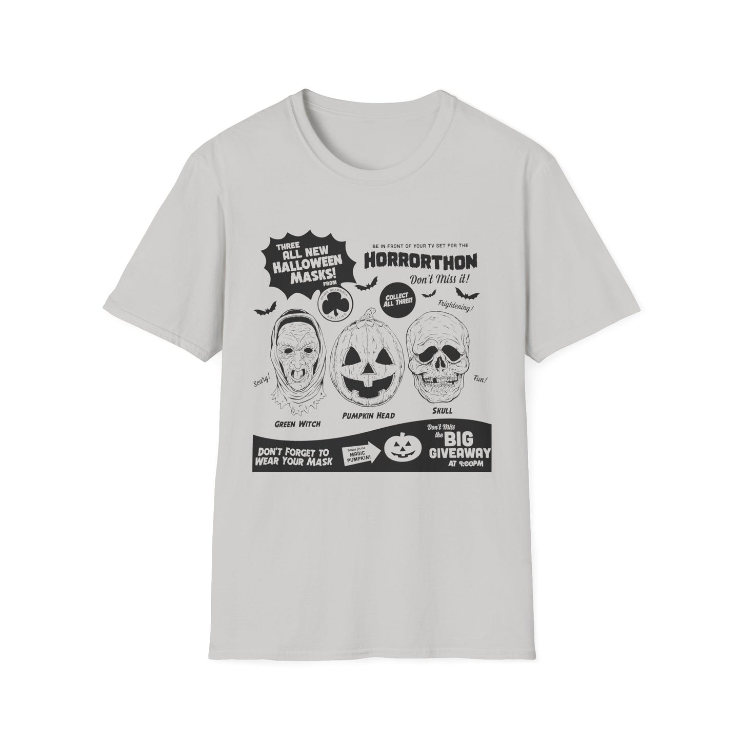 halloween 3 tv guide ad graphic 2 in black tshirt