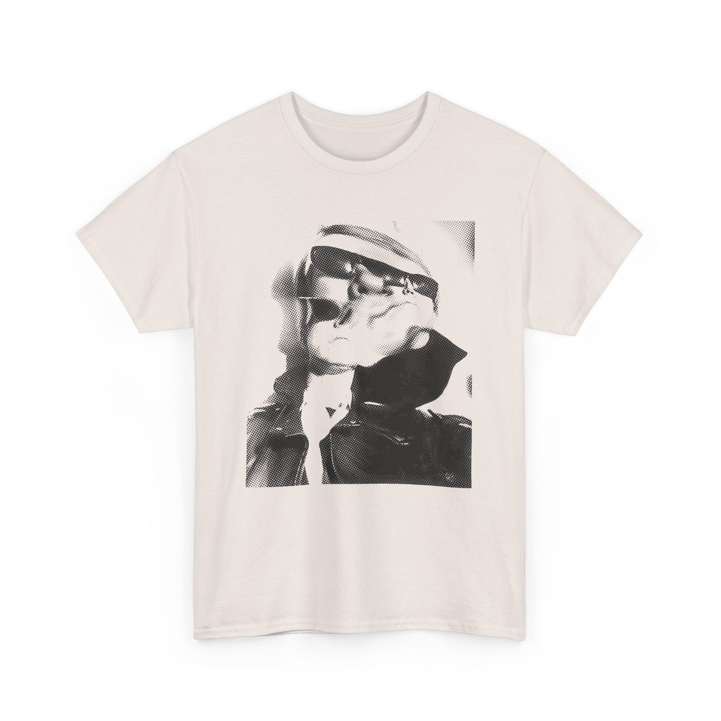1965 weegee distortion photo of andy warhol reproduction edit tshirt