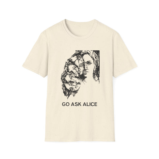1971 book cover for "go ask alice" by anonymous or beatrice sparks tshirt
