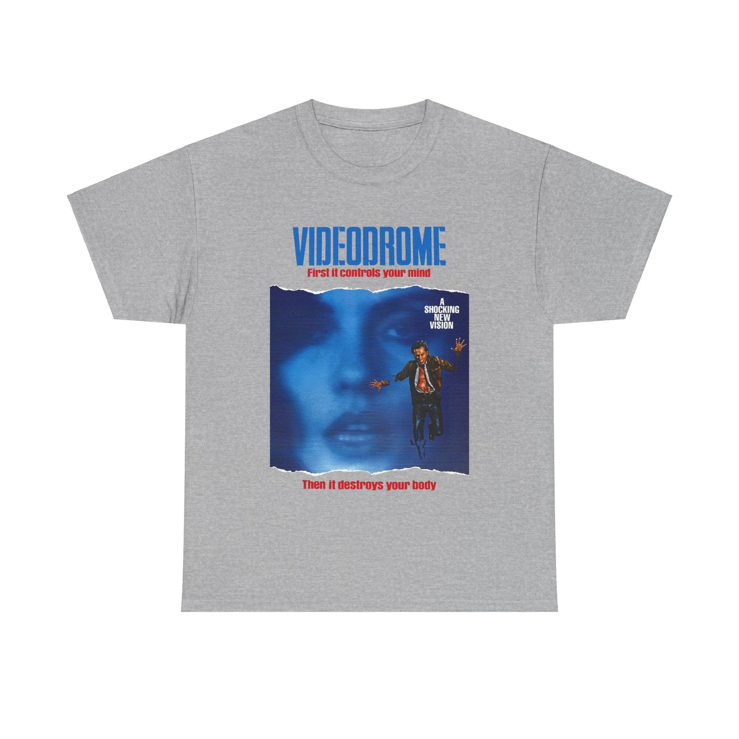 david cronenberg's videodrome 1983 alternate movie poster tshirt