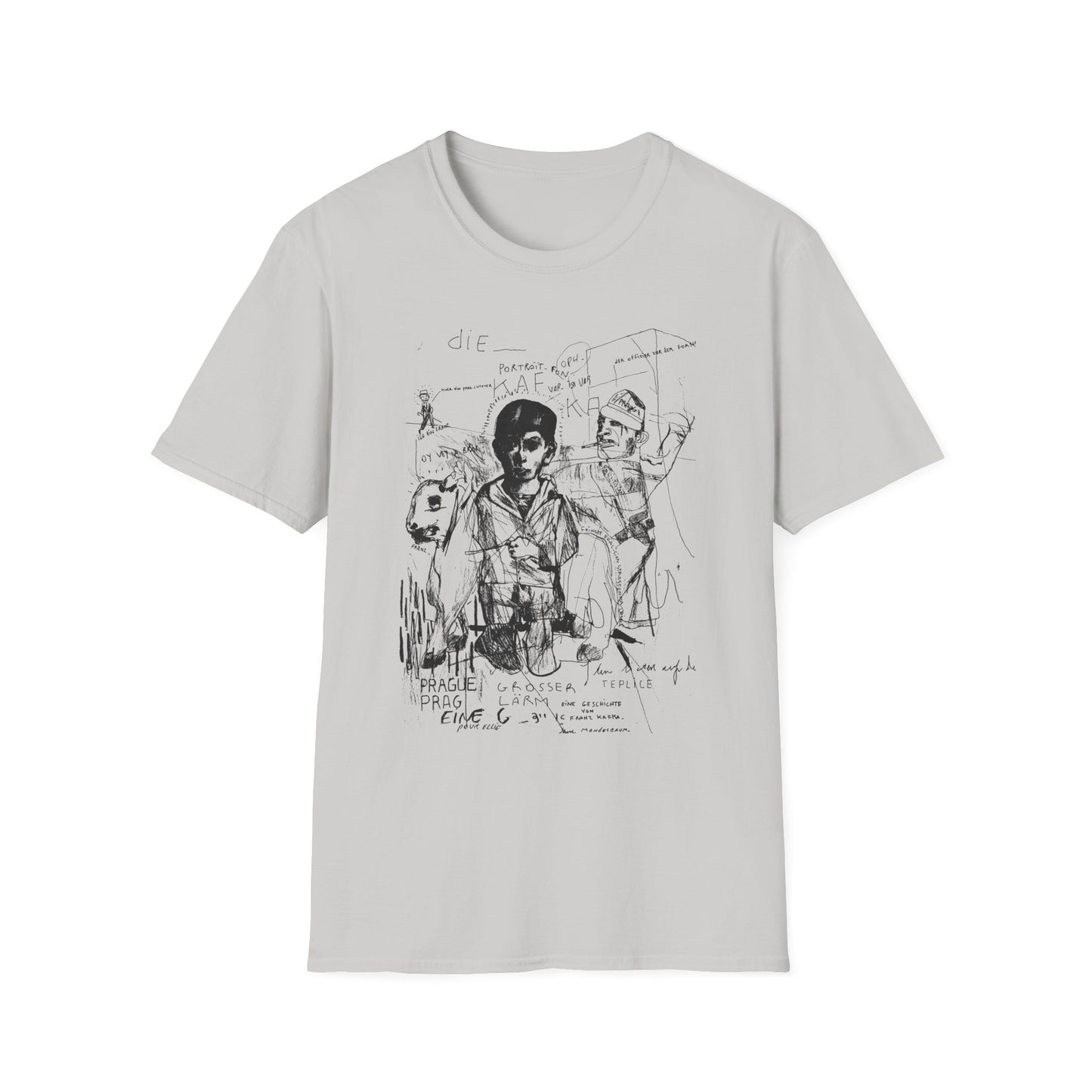 1985 stephane mandelbaum drawing die portrait von kafka tshirt