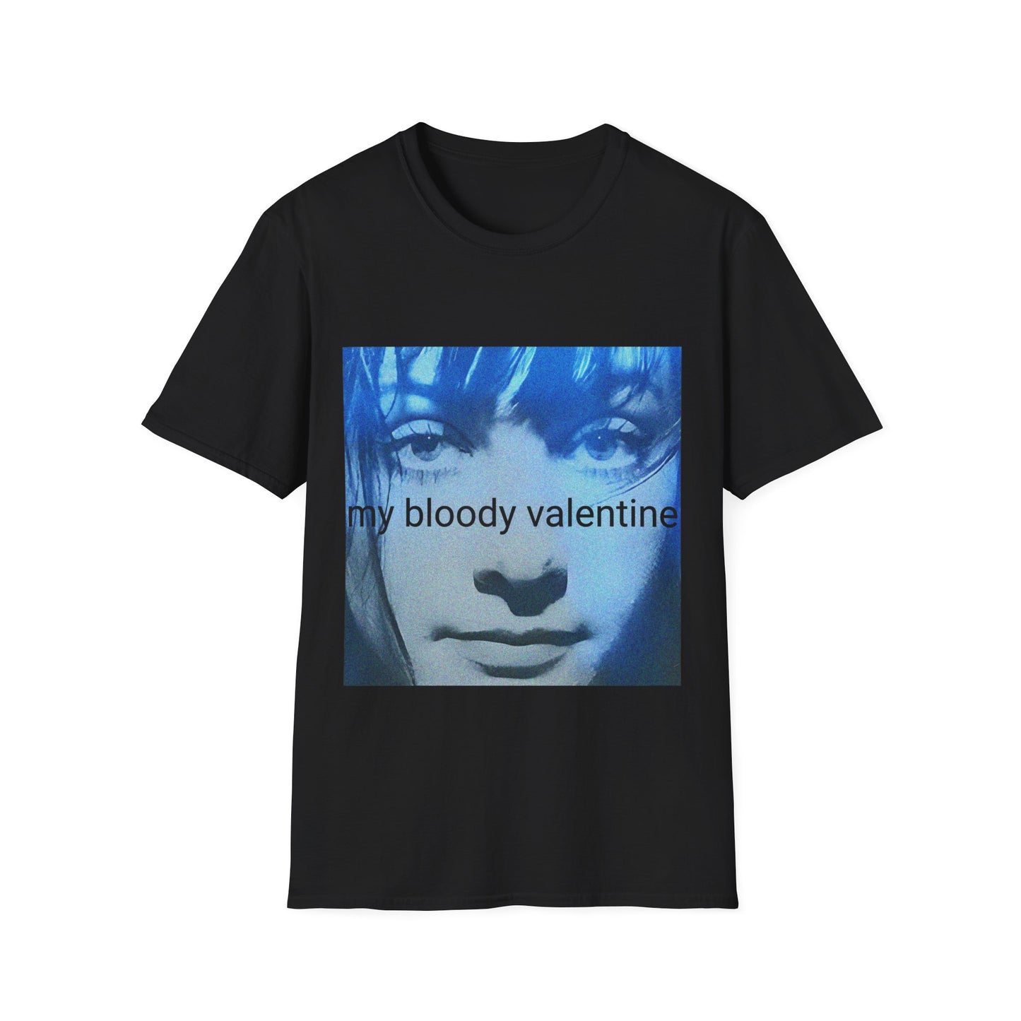 my bloody valentine belinda butcher close up in blue tshirt