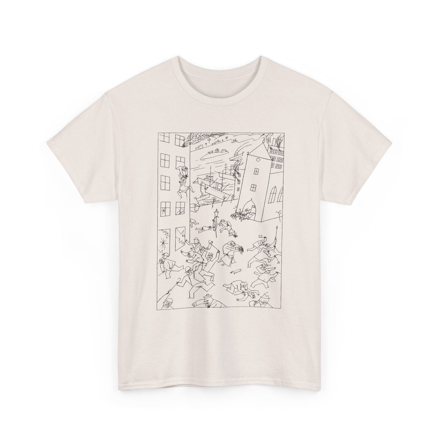 1915 drawing george grosz riot of the insane tshirt