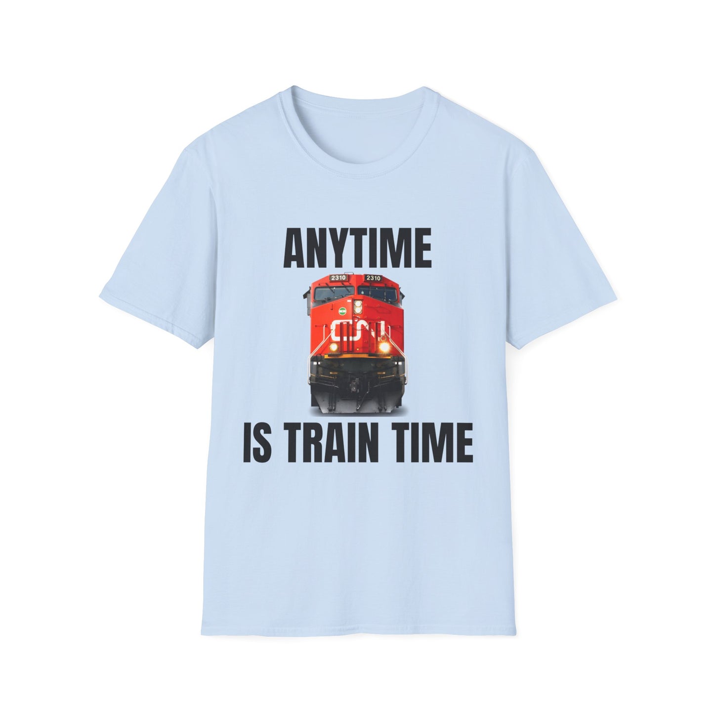 cn rail anytime is train time tshirt