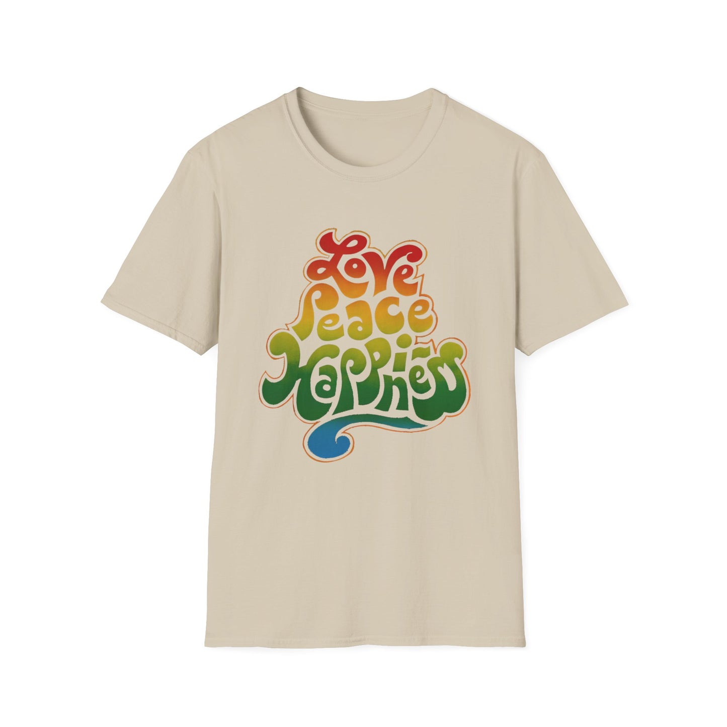 1970 love peace happiness vagabond creations poster tshirt