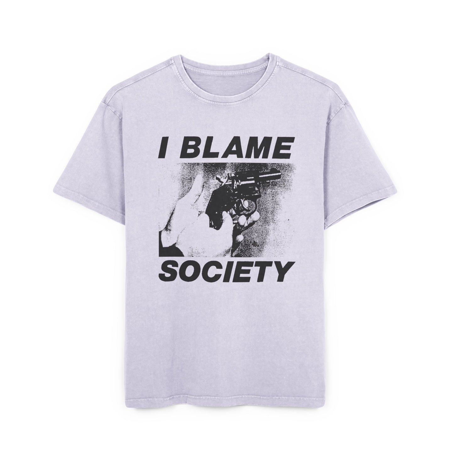 totally f**cked up i blame society custom reproduction acid washed oversize tshirt
