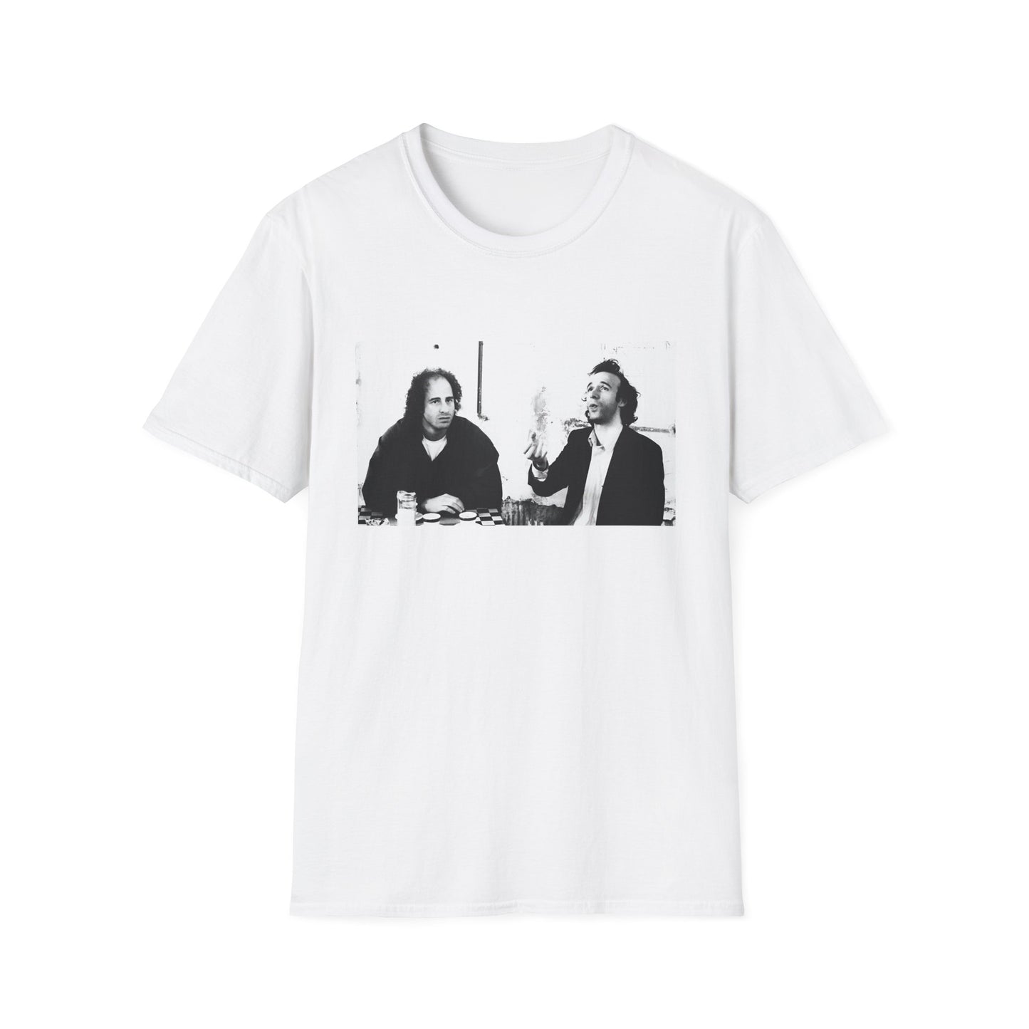 steven wright and roberto benigni from coffee and cigarettes tshirt