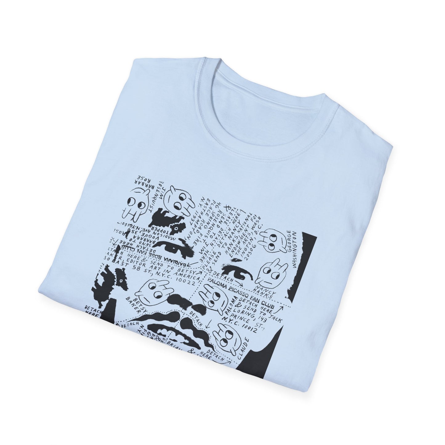 ray johnson's face tshirt
