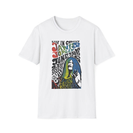 1968 janis joplin new york aerodrome concert poster tshirt