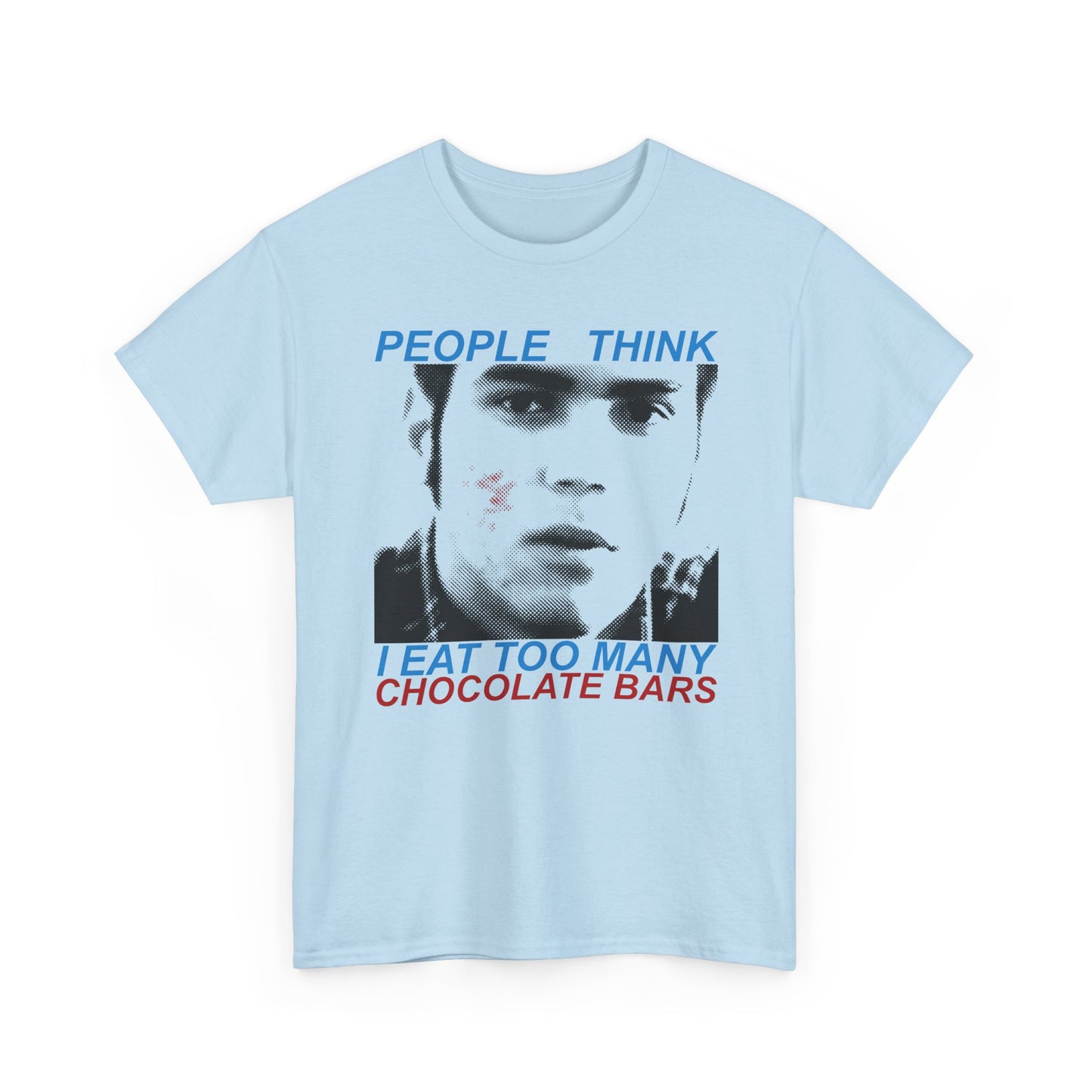 canadian psa commercial people think that i eat too many chocolate bars 1990s whatmart design 2 tshirt