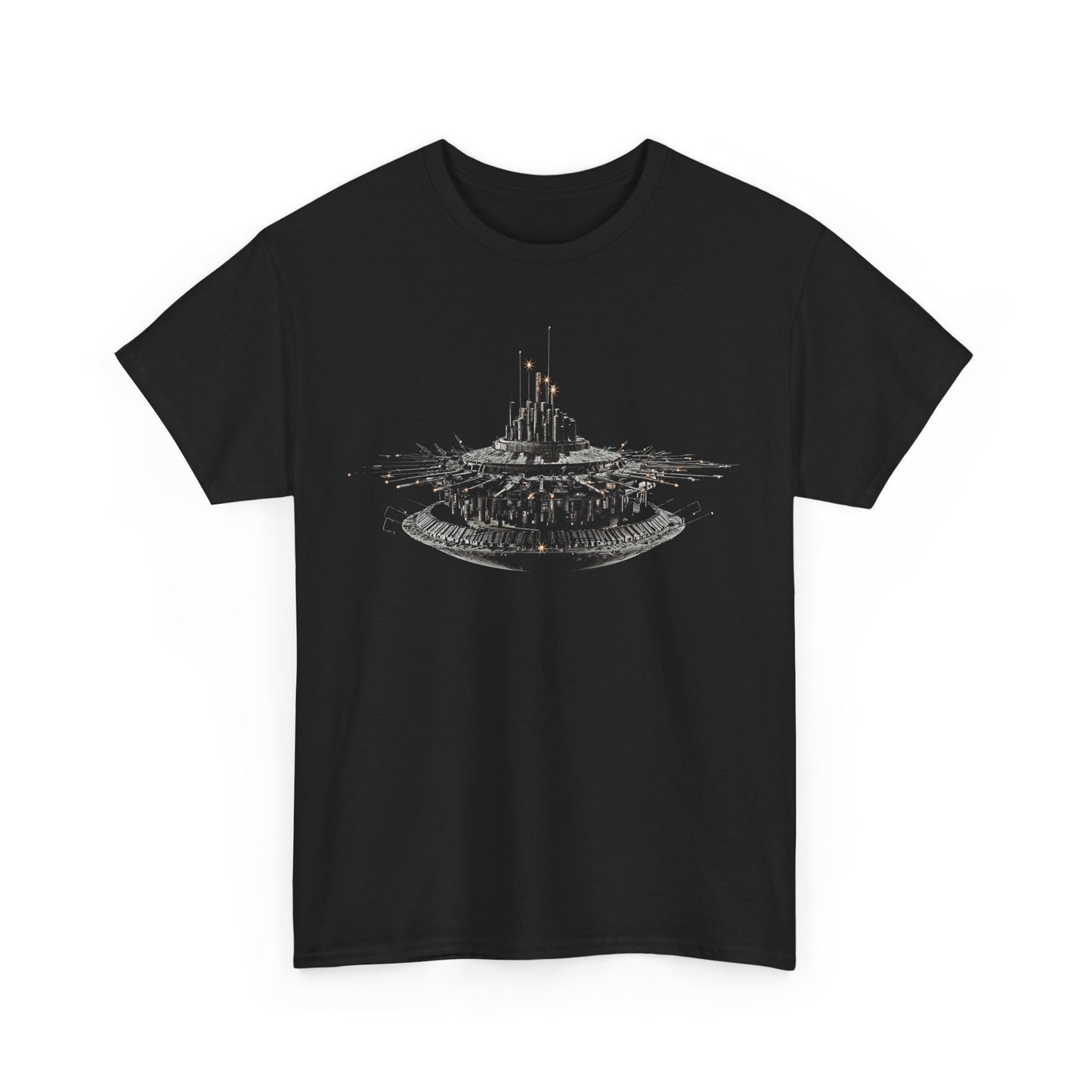 the alien mother ship in close encounters of the third kind tshirt