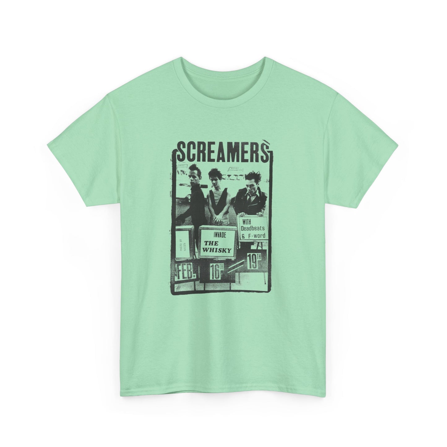 screamers, deadbeats, f-word show at the whiskey-a-go-go in west hollywood february 1978 show poster tshirt