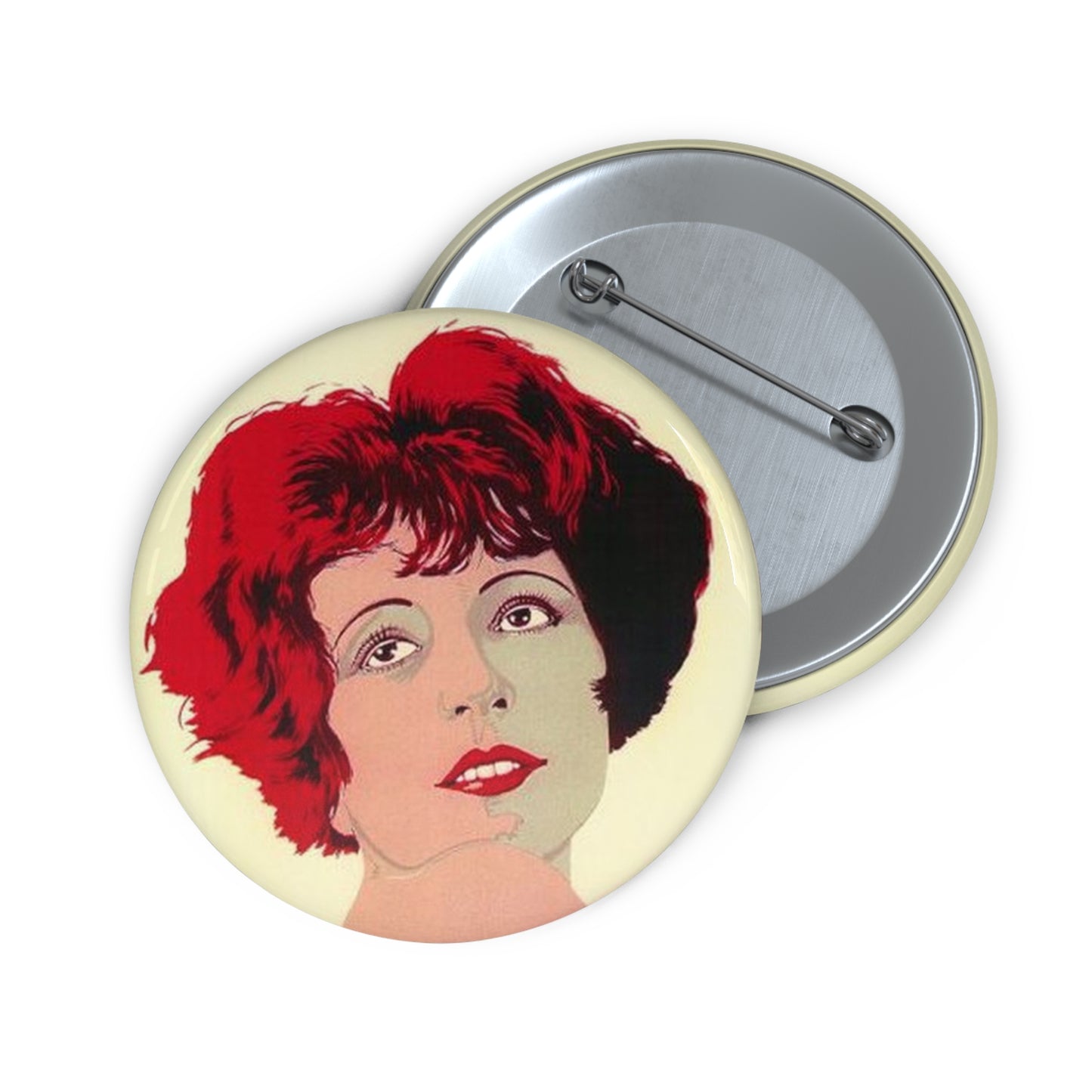 clara bow "It" pin button