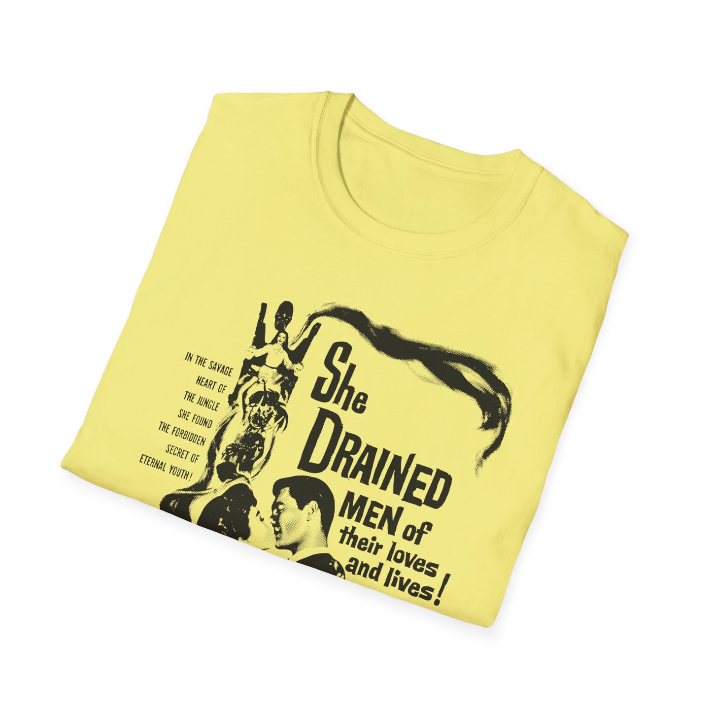 1960 low budget horror rejuvenation film the leech woman movie poster tshirt