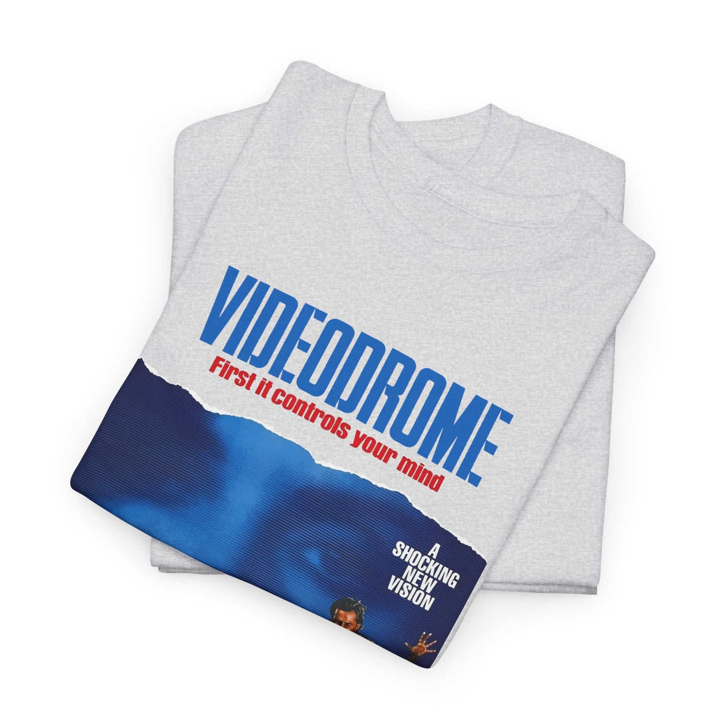 david cronenberg's videodrome 1983 alternate movie poster reproduction tshirt