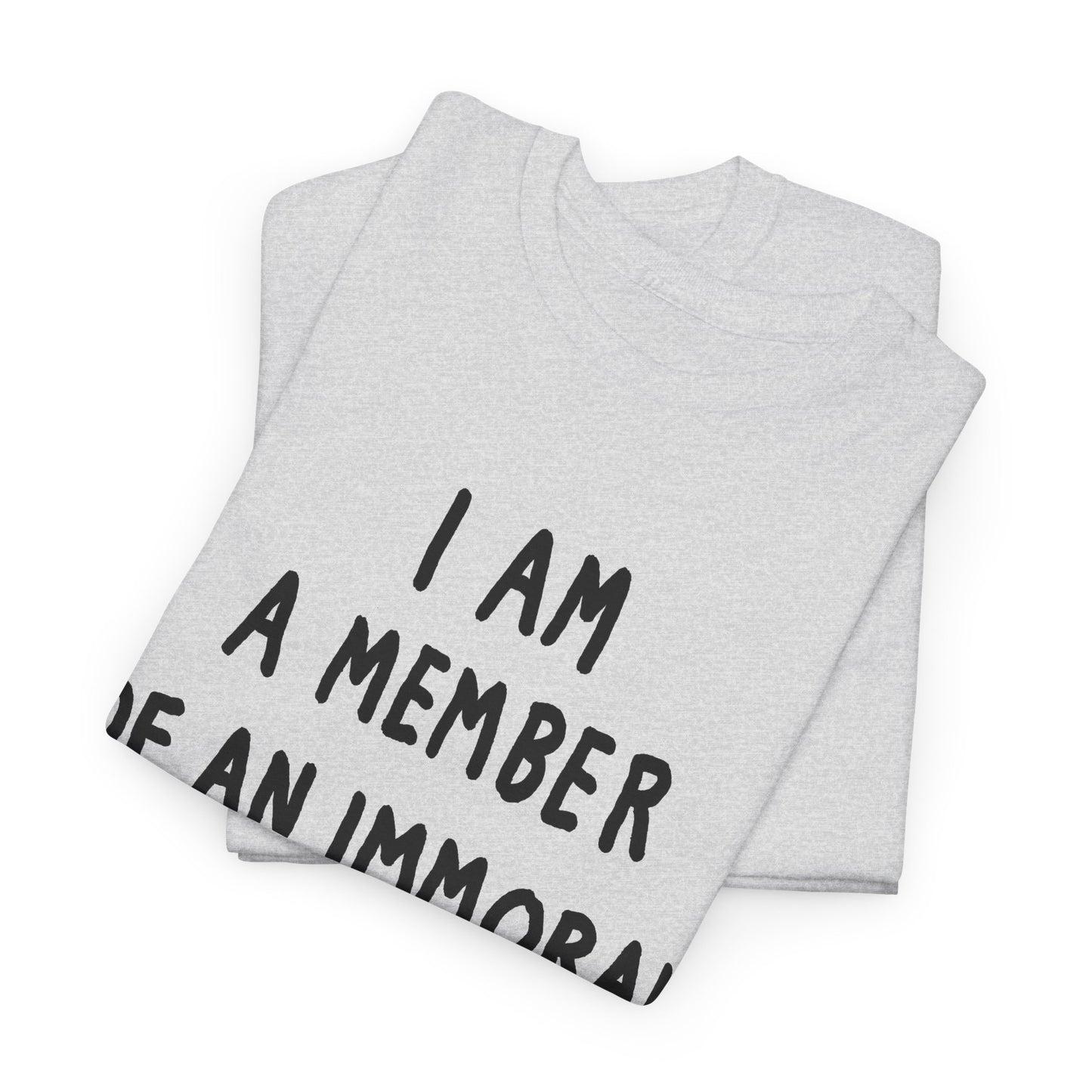 i am a member of an immoral subculture tshirt