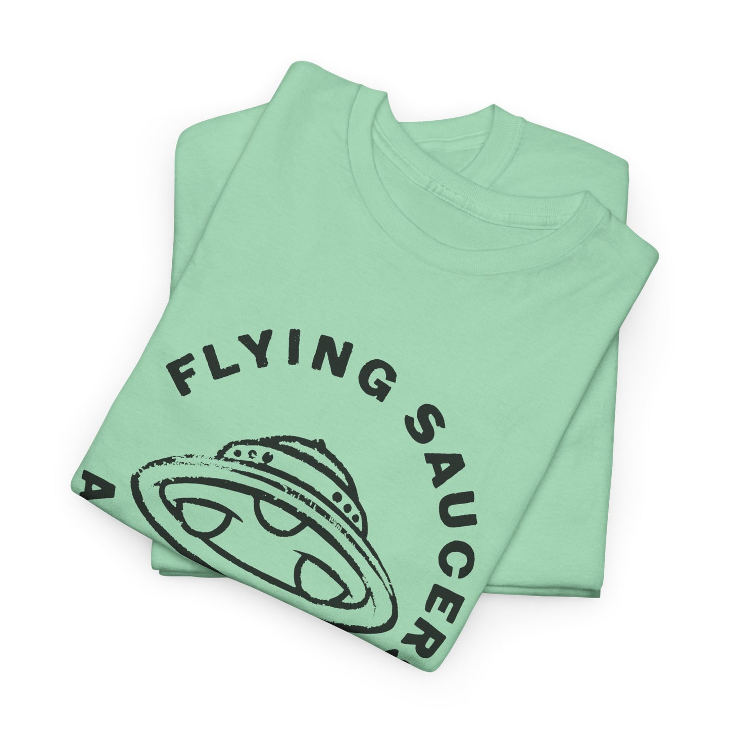 flying saucers are real! vintage style image tshirt