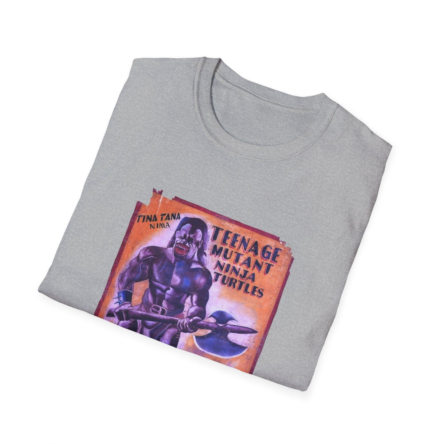 teenage mutant ninja turtles 1990 ghanaian movie poster tshirt