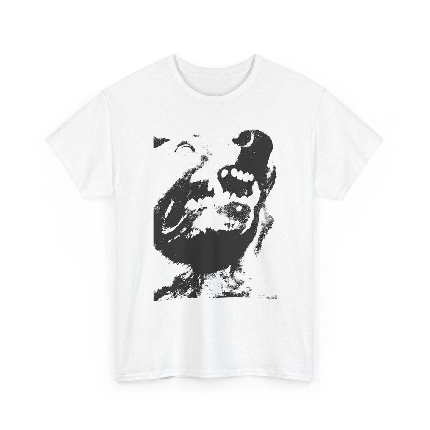 angry dog snarling tshirt