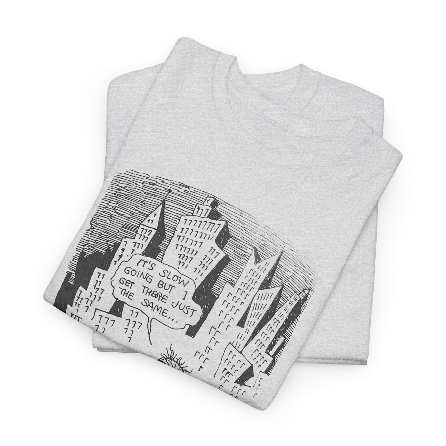 r. crumb slow going illustration tshirt
