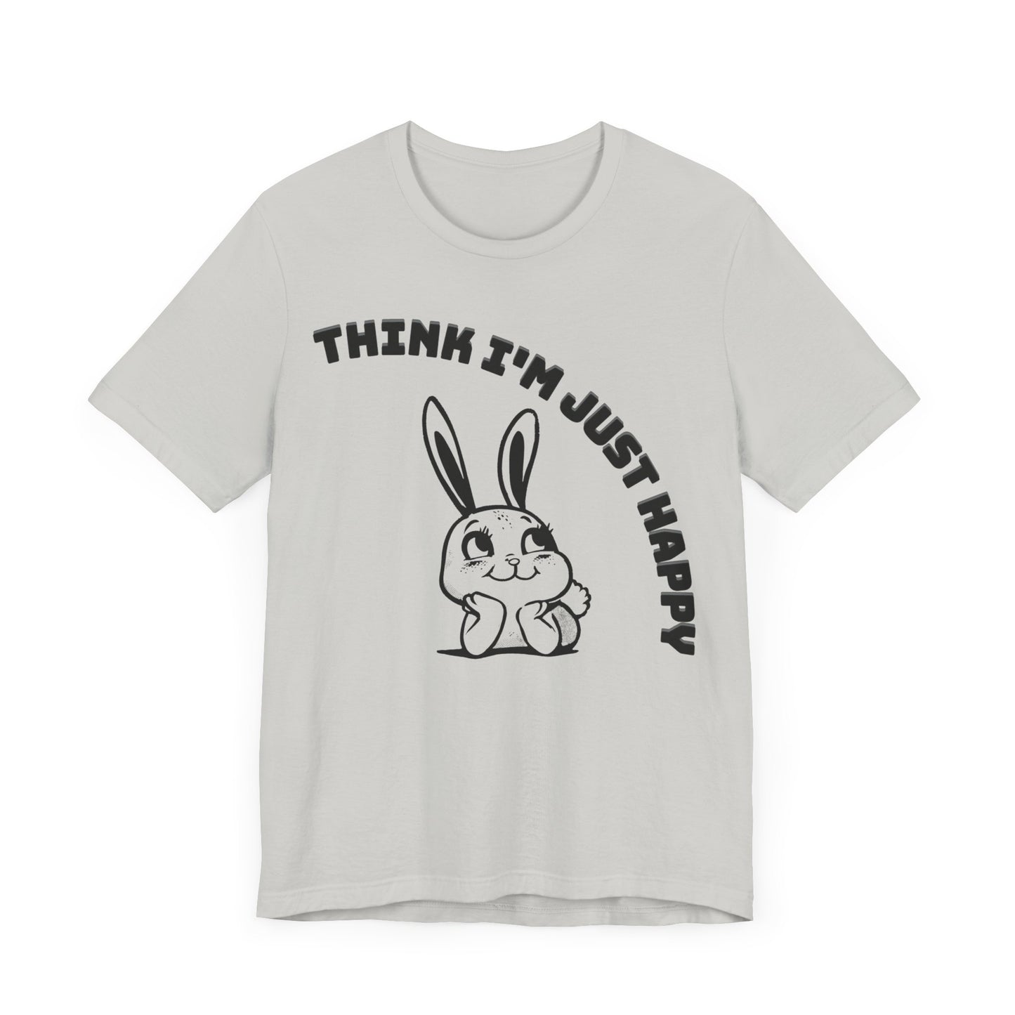 think I'm just happy nirvana song lyrics tshirt