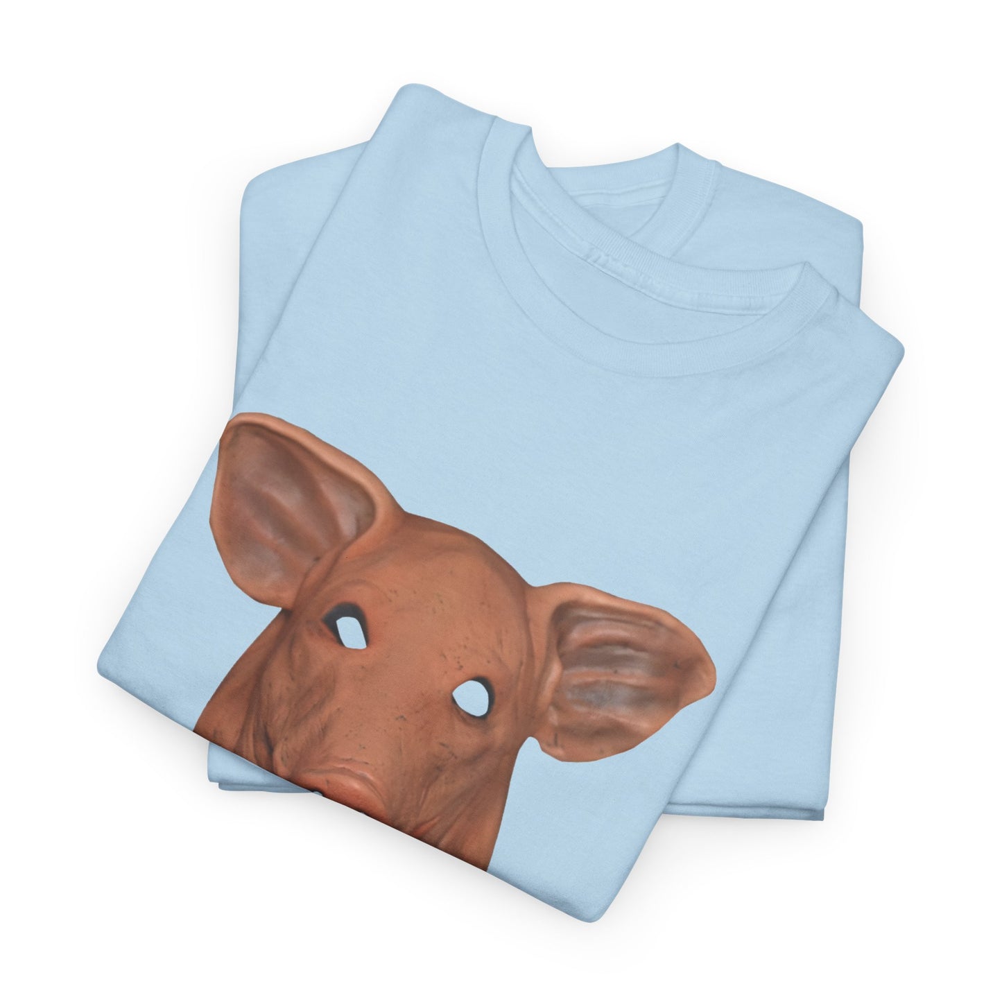 creepy pig mask tshirt