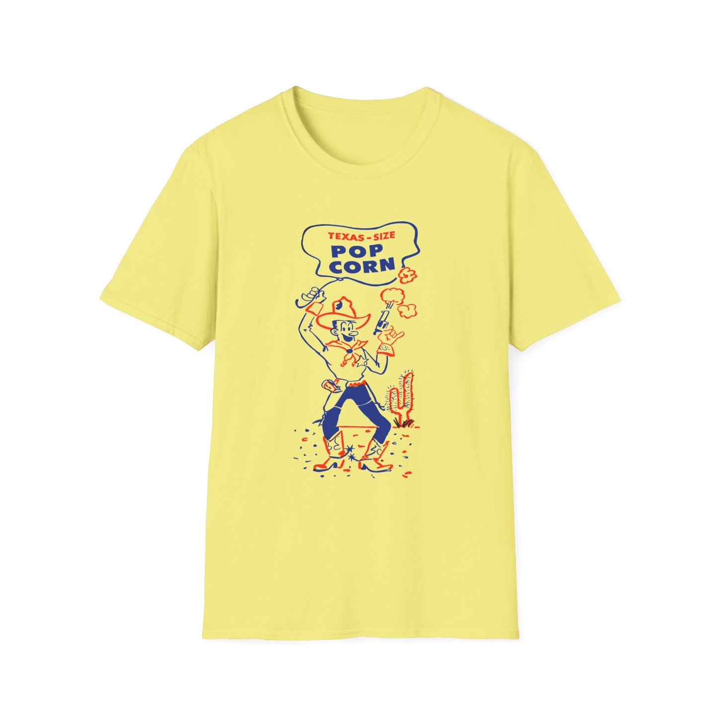 vintage texas size popcorn bag logo tshirt