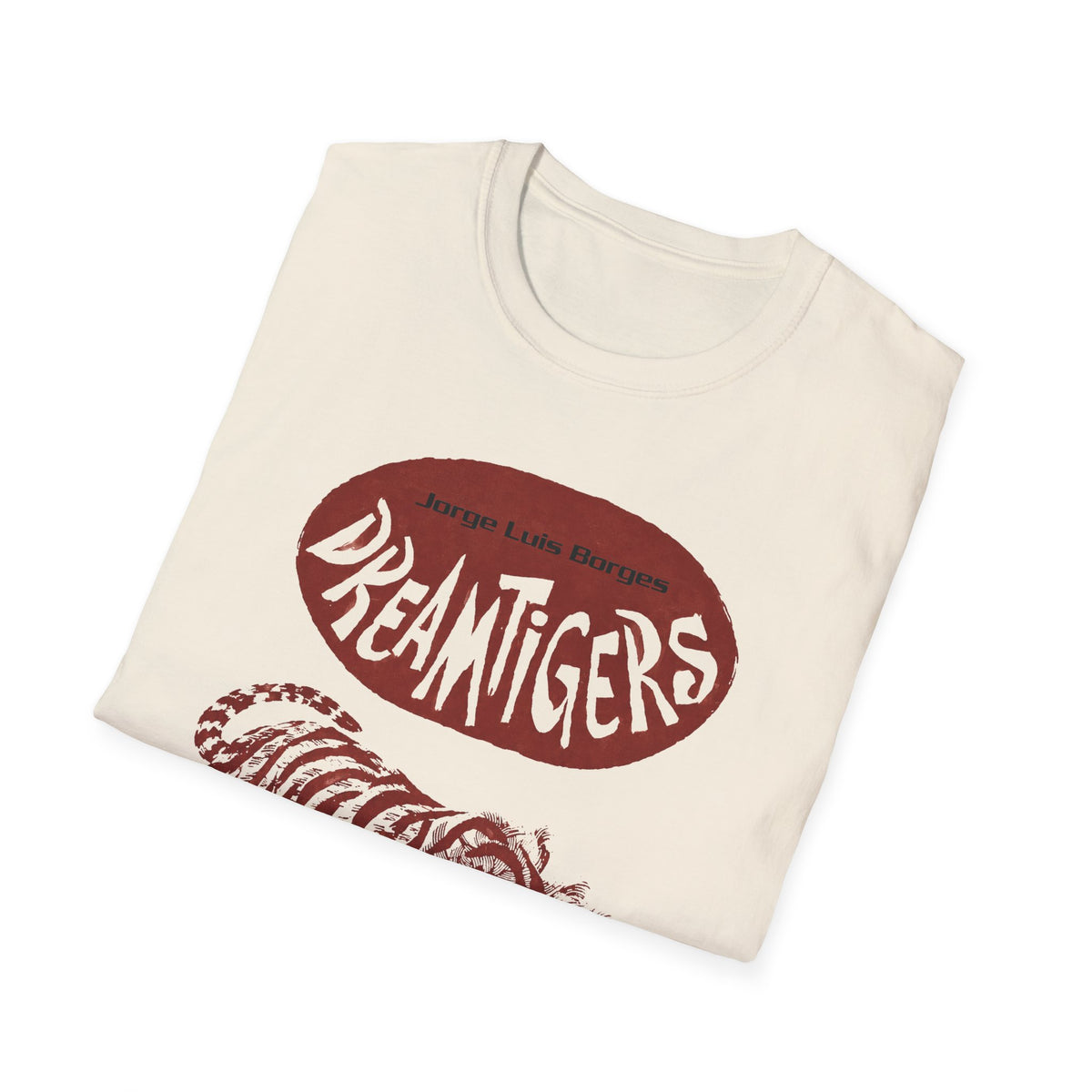 jorge luis borges 1960s dreamtigers book cover tshirt