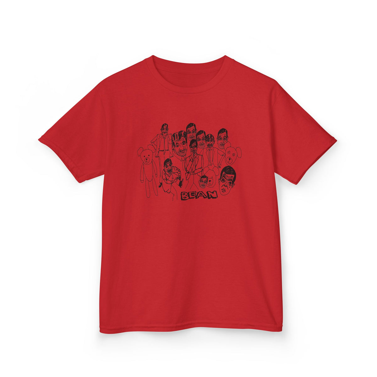 scary bean original drawing YOUTH SIZE short sleeve tee