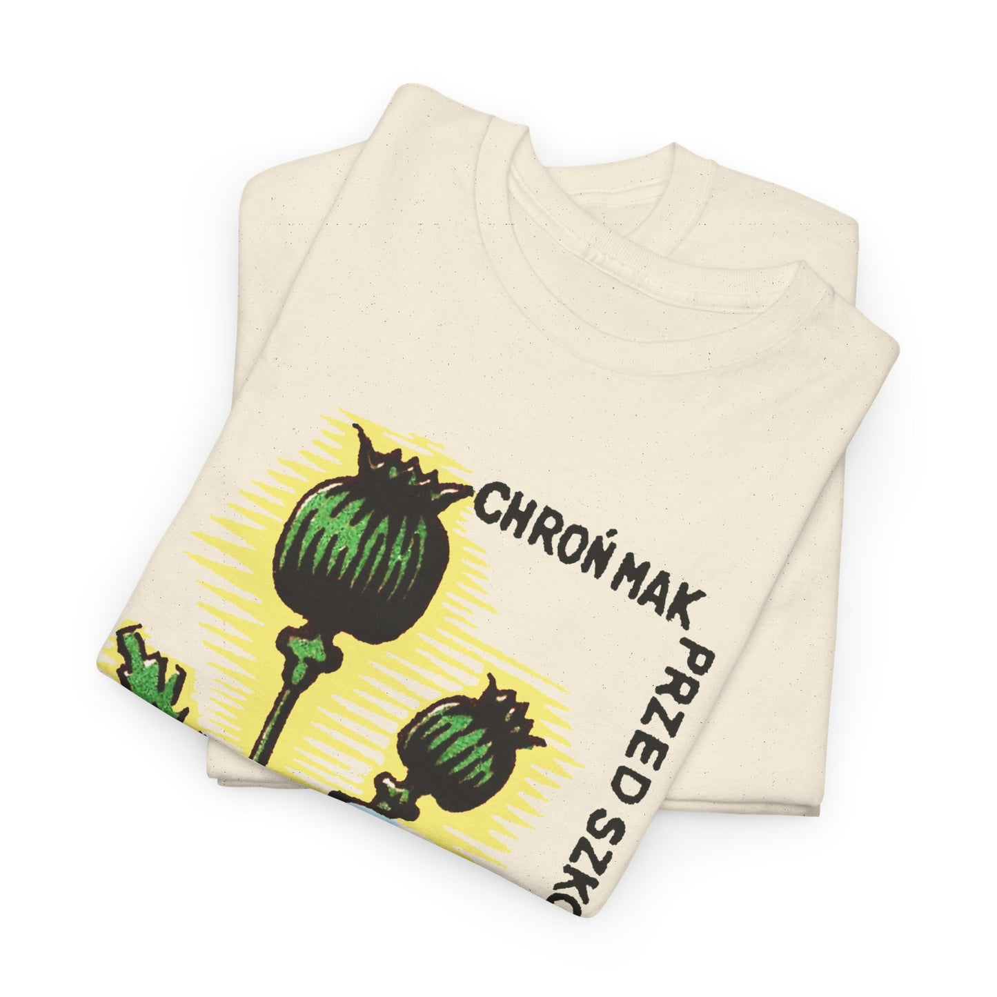 vintage polish matchbox graphic protect poppies from pests pesticide ad tshirt