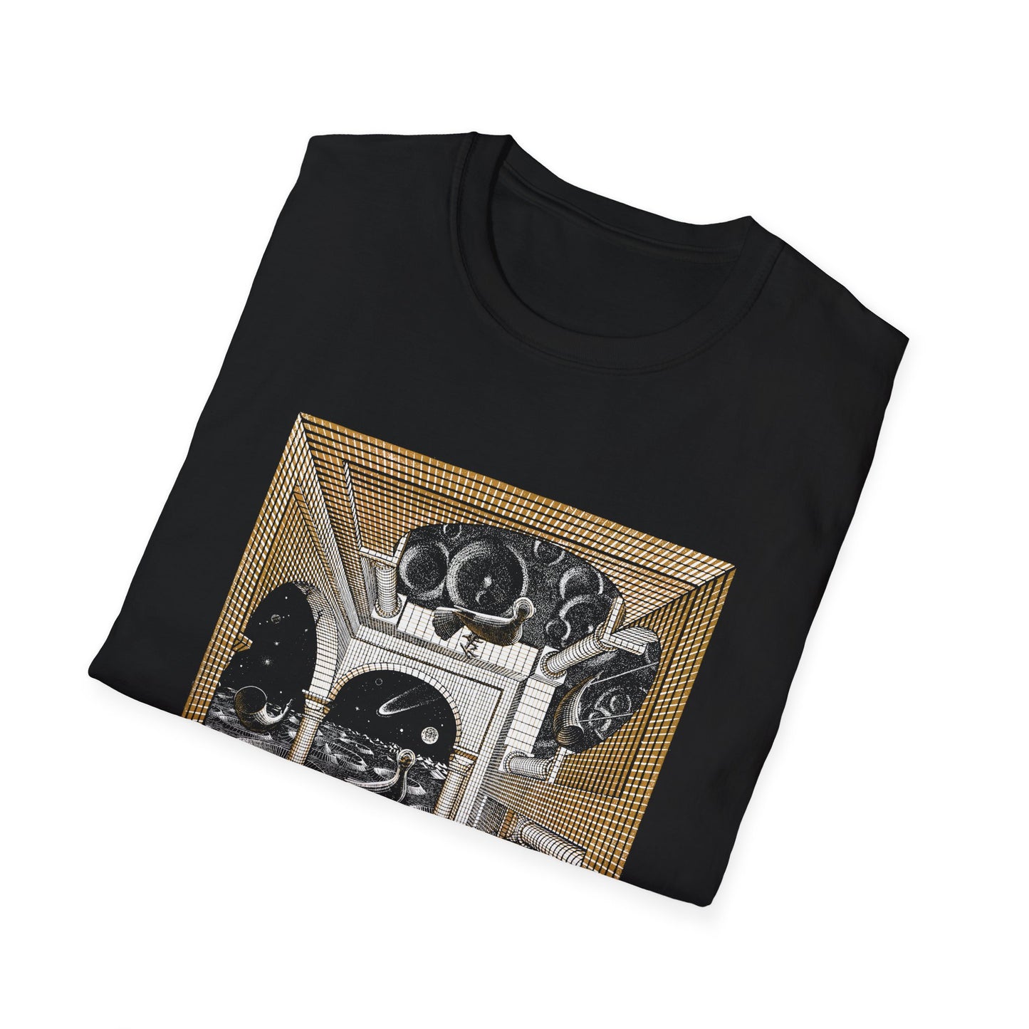 1947 m.c escher another world tshirt