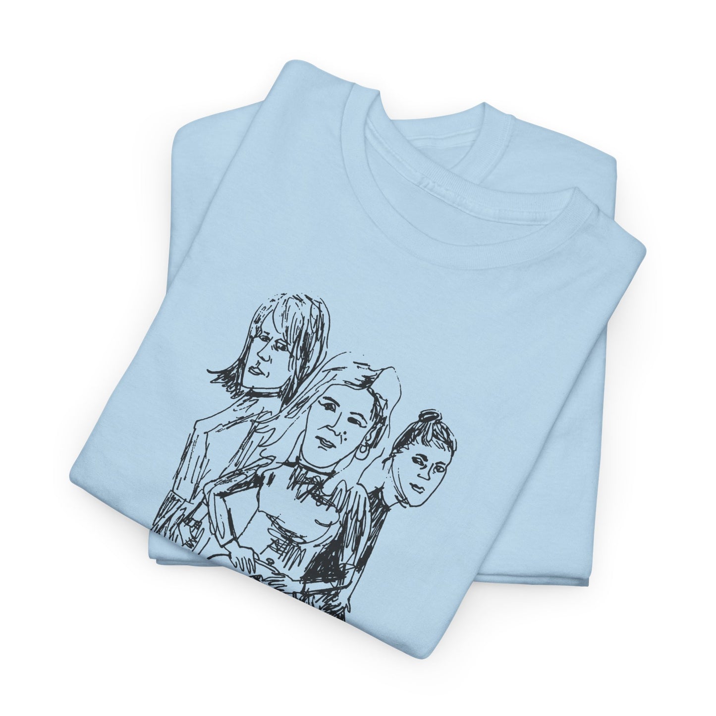 the delmonas medway garage punk fan art sketch tshirt
