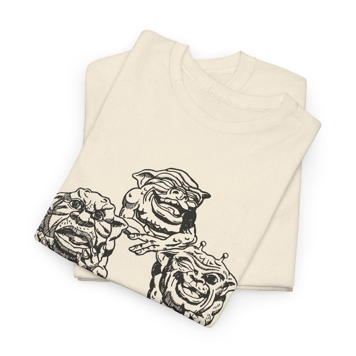 boglins vintage advertisement fan edit design featuring boint, doink, and squit tshirt