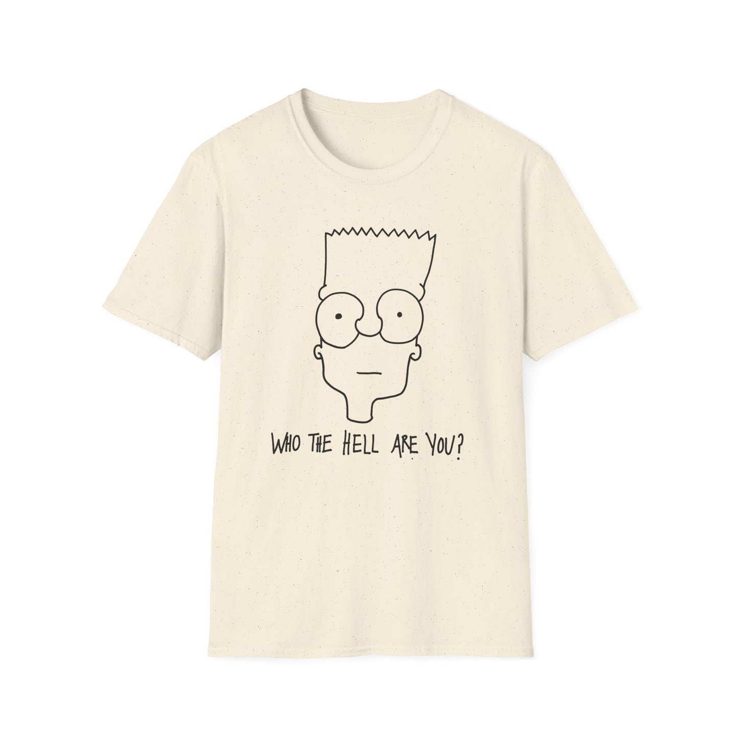 bart simpson who the hell are you original drawing tshirt