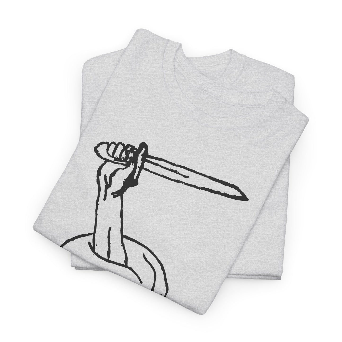 vintage tattoo art arm coming out of skull with sword tshirt