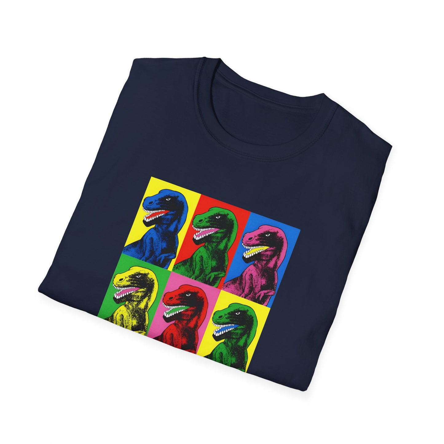 stanley desantis dinosaur pop art as worn by steven spielberg on jurassic park 1993 movie set tshirt