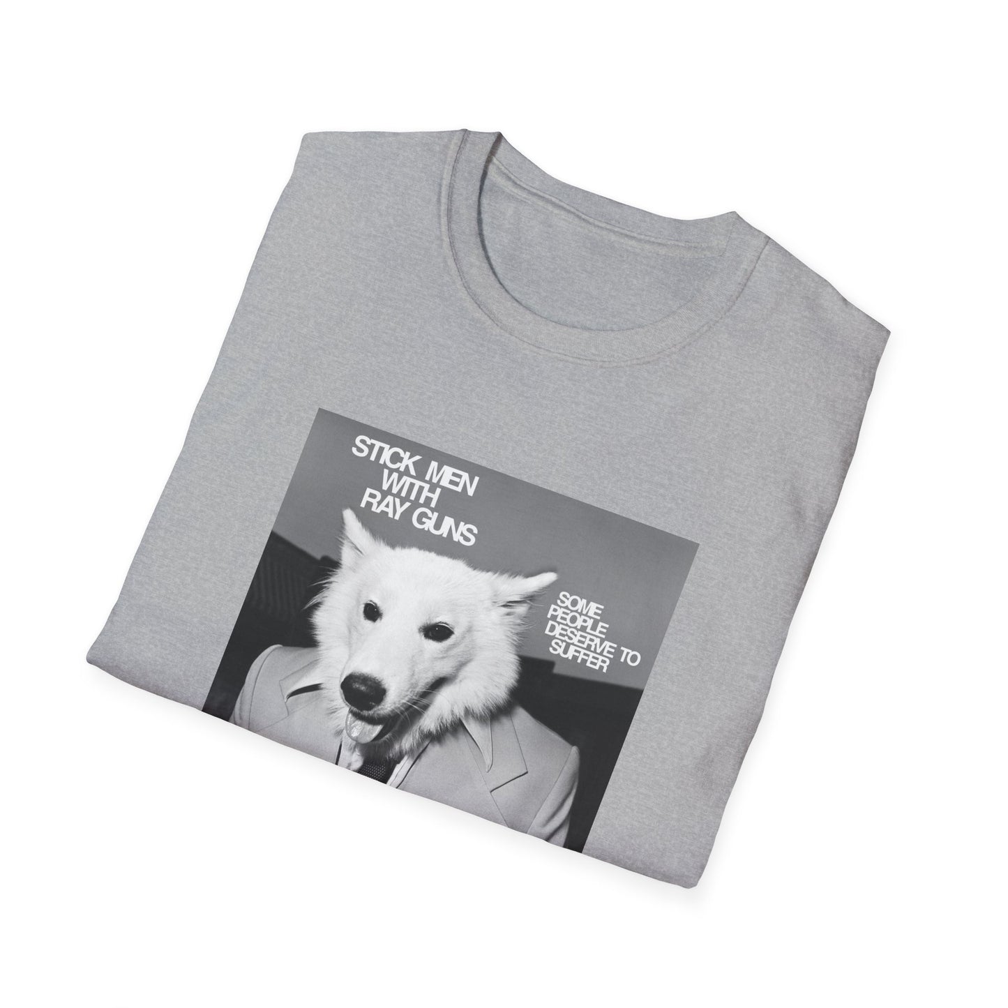 stick men with ray guns some people deserve to suffer 1980s texas punk band tshirt