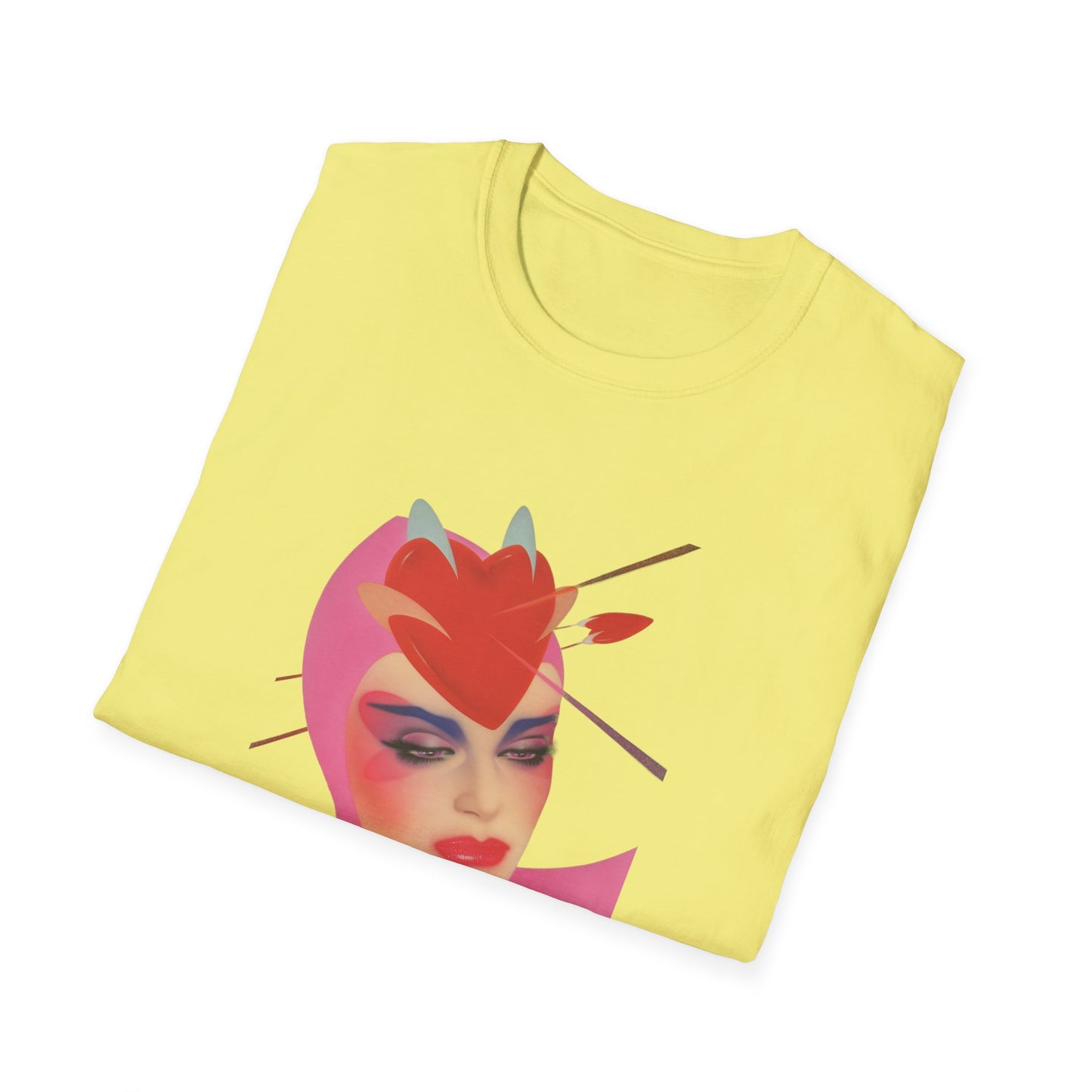 1980 pater sato illustration space hearts tshirt