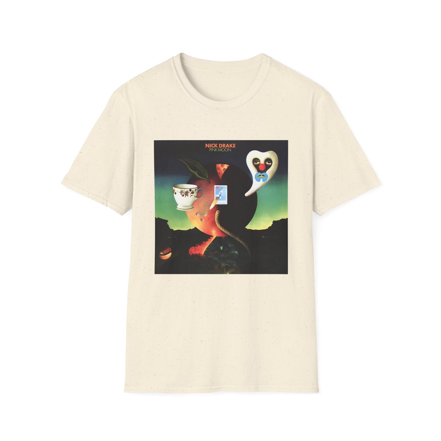 nick drake 1972 pink moon album cover tshirt