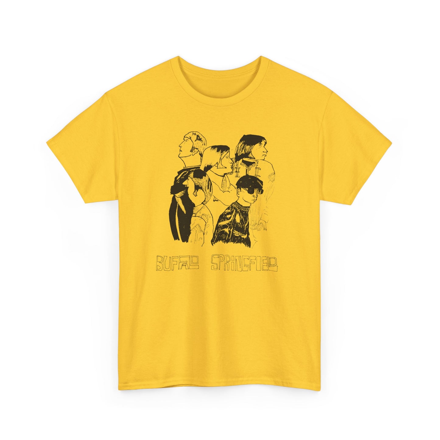 original drawing buffalo springfield fan art tshirt