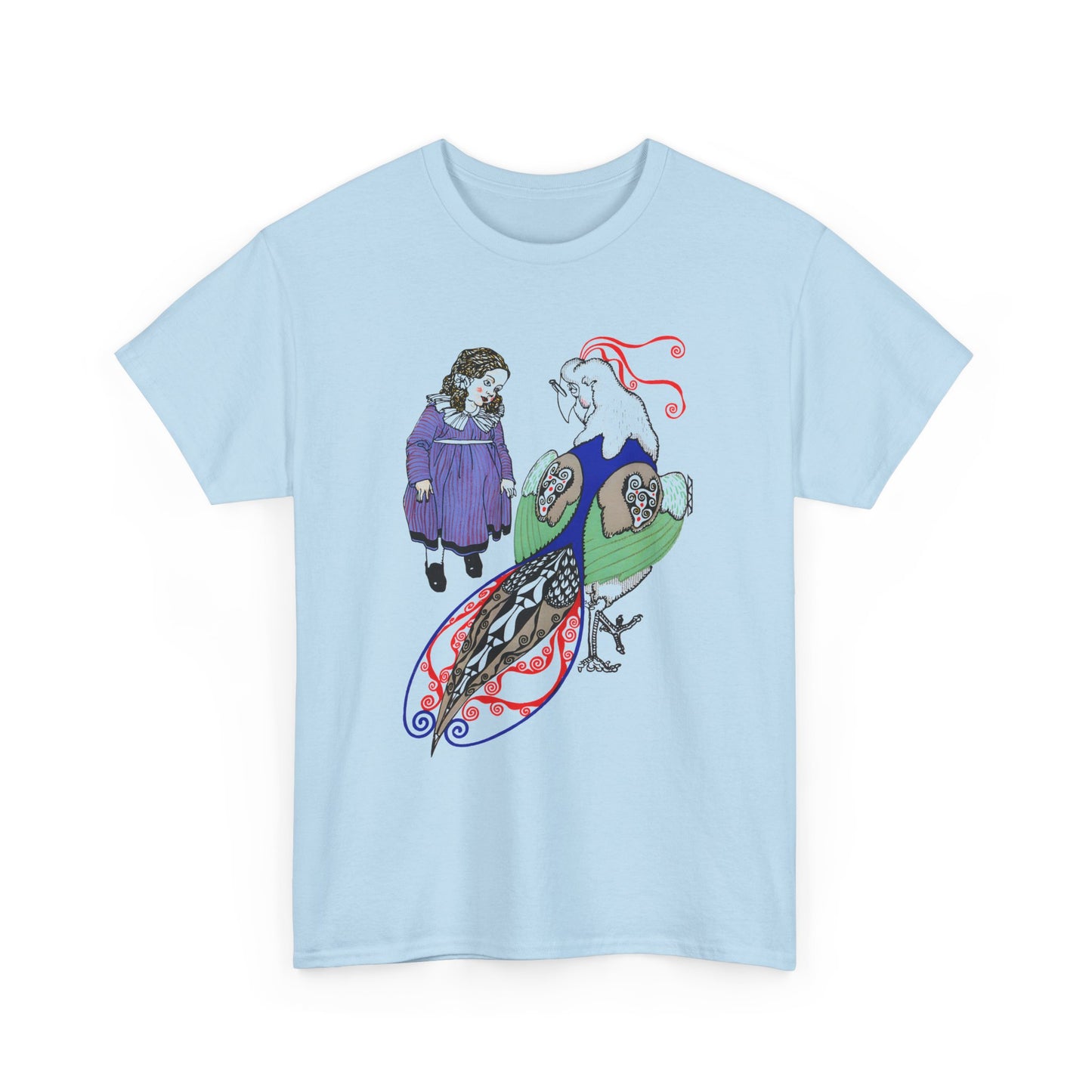 1911 josef von diveky tha magic bird (der wundervogel) color lithograph reproduction tshirt