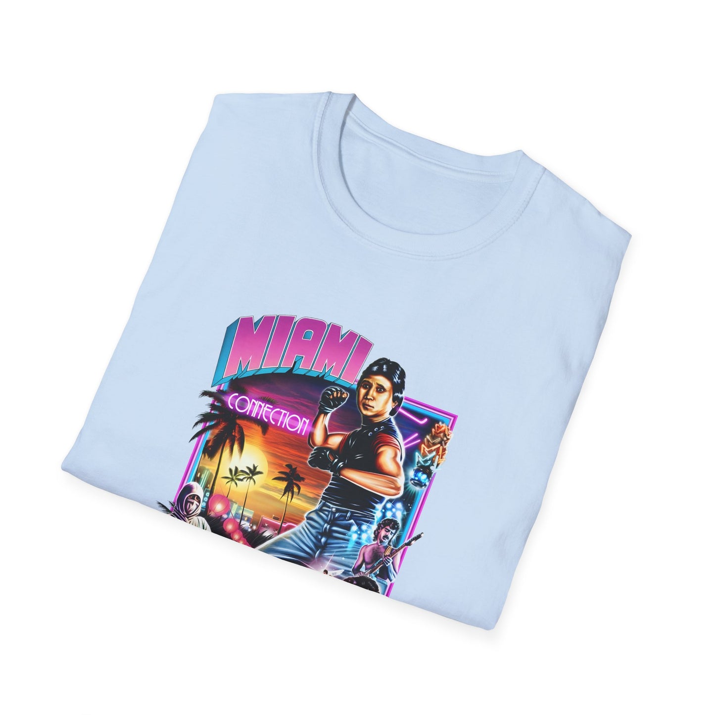 1987 movie miami connection movie poster tshirt