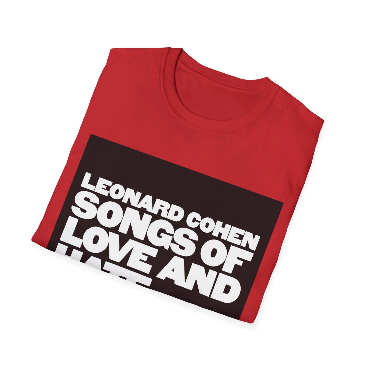 leonard cohen 1971 songs of love and hate album tshirt